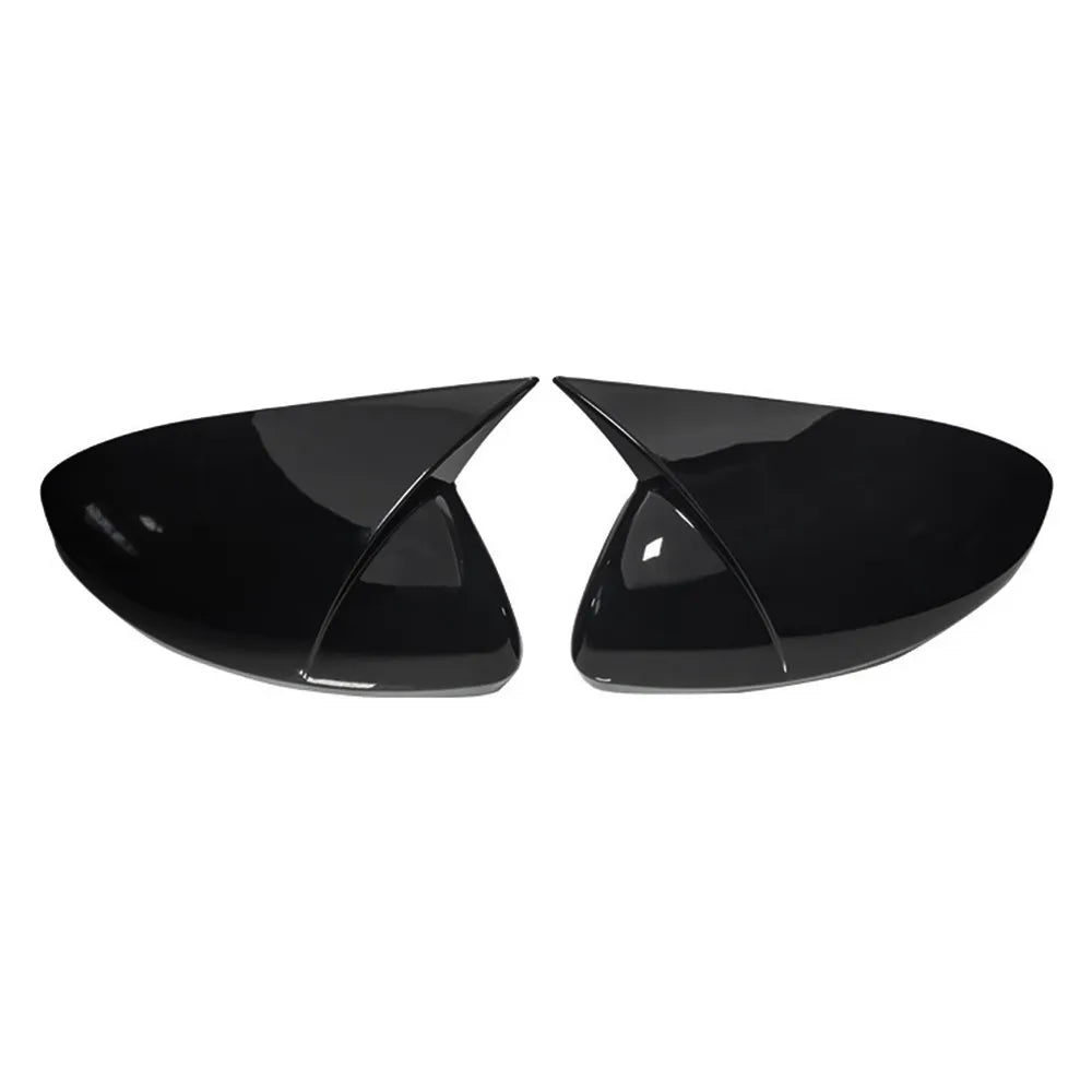 For Renault Captur 2019-2024 Car Sticker Rearview Side Mirror Cover Wing Cap Exterior Case Trim Accessories Vehicle Decoration Quake Gloss Black