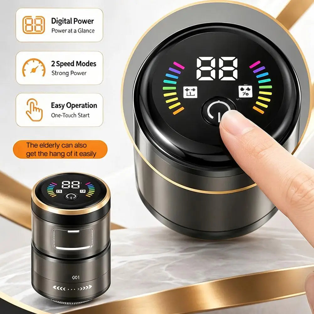Detachable shaving and styling dual functions Automatic electric shaver rechargeable and portable for trimming beards and hair. Quake