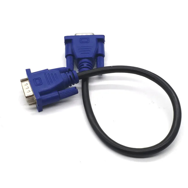 0.3m/0.5m/1.5m Cable Vga 15 Pin Male To Male VGA Cables Cord Wire Line Copper for PC Computer Monitor Projector Connecting Quake