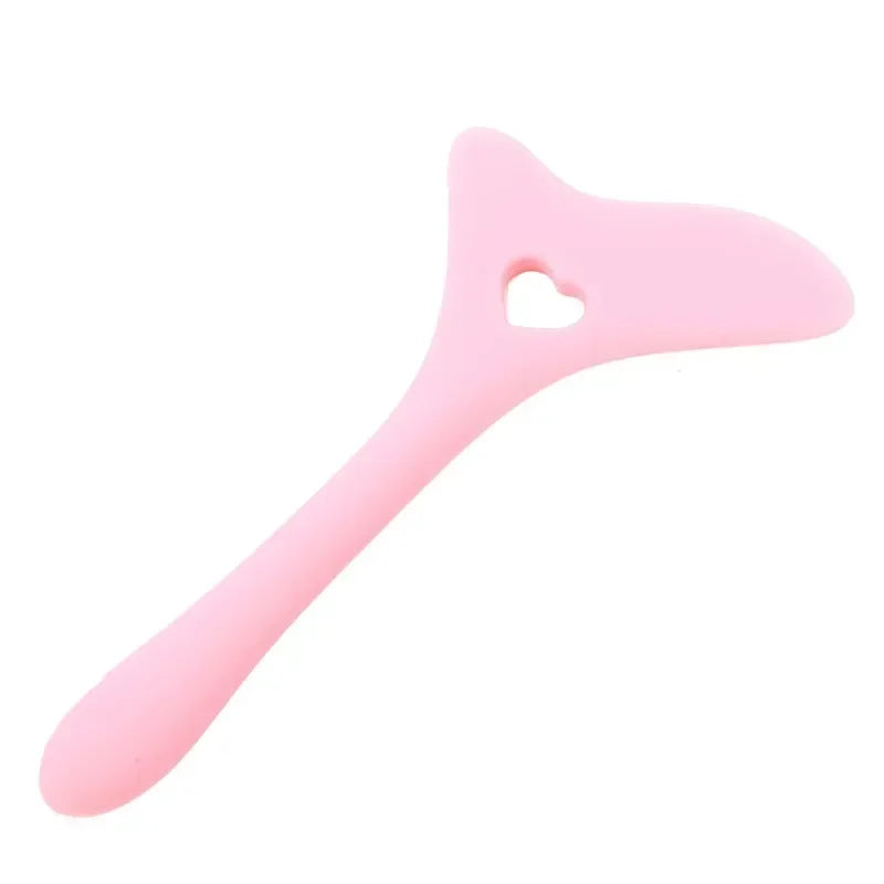 Vvocci Reusable Silicone Eyeliner Stencil Tool - Multi-Functional Wing Guide & Lipstick Aid for Precise Makeup Application Quake M29 Pink