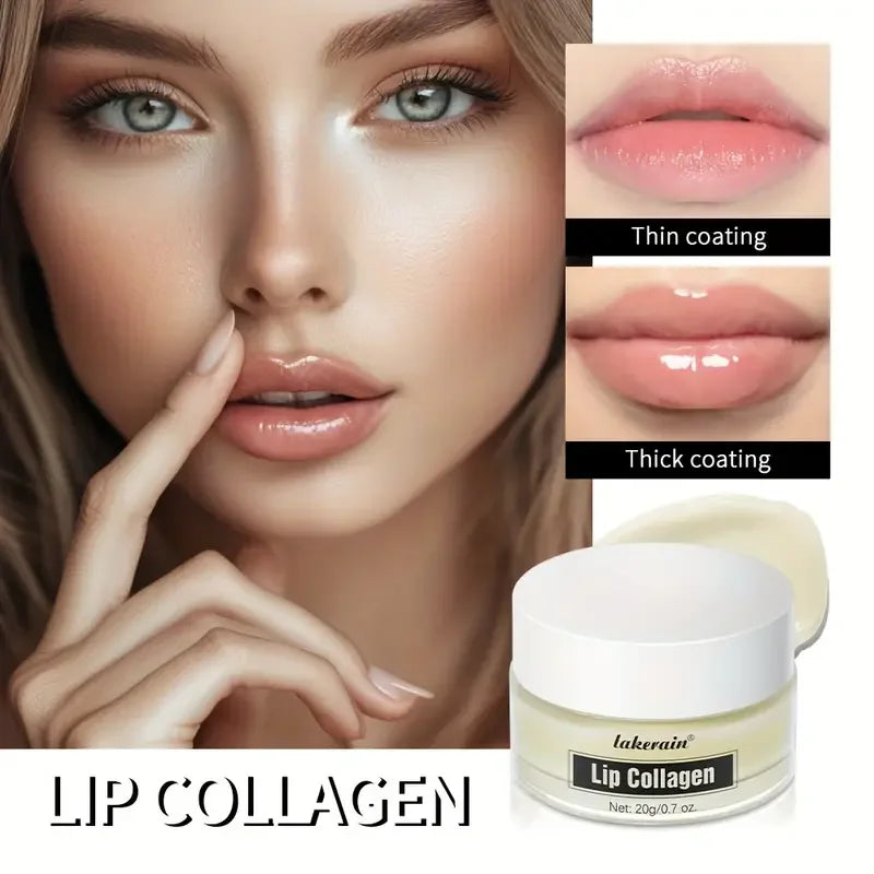 Collagen Lip Mask,Autumn and Winter Lip Moisturizing, Deep Moisturizing Overnight Lip Balm Lip Plumper for Dry Repair Lip Care Quake