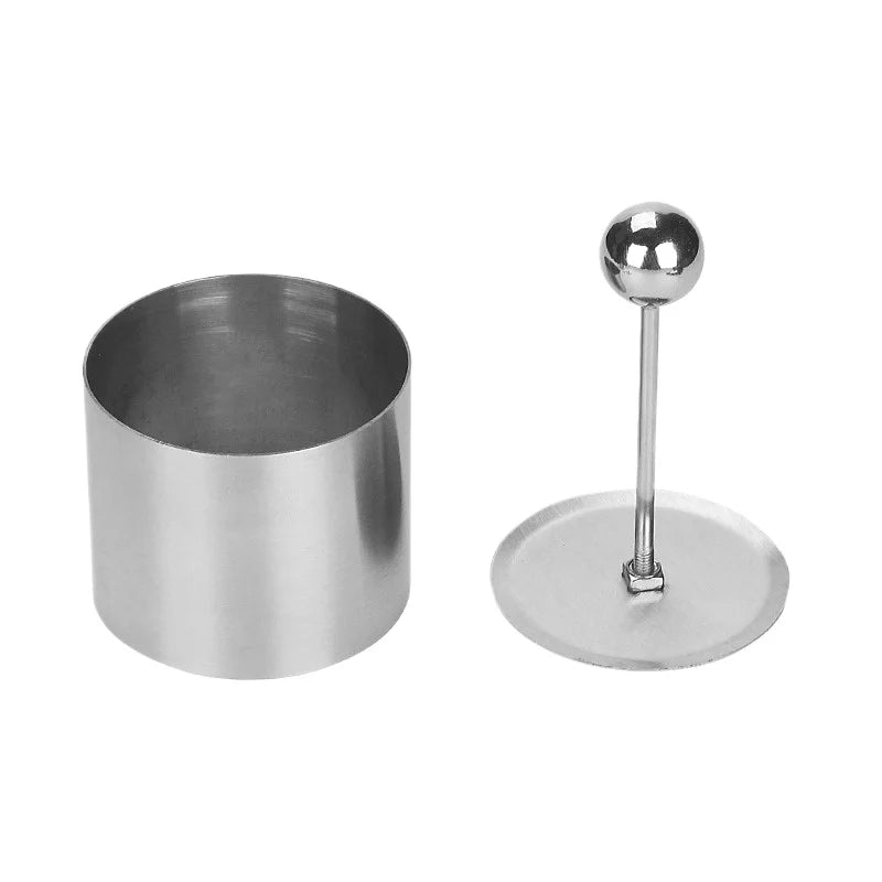 Stainless Steel Food Plating Molds Round Heart‑Shape Press Mould for Cold Dish Meat Pie Taro Paste Mousse Cake Kitchen Decor T Quake