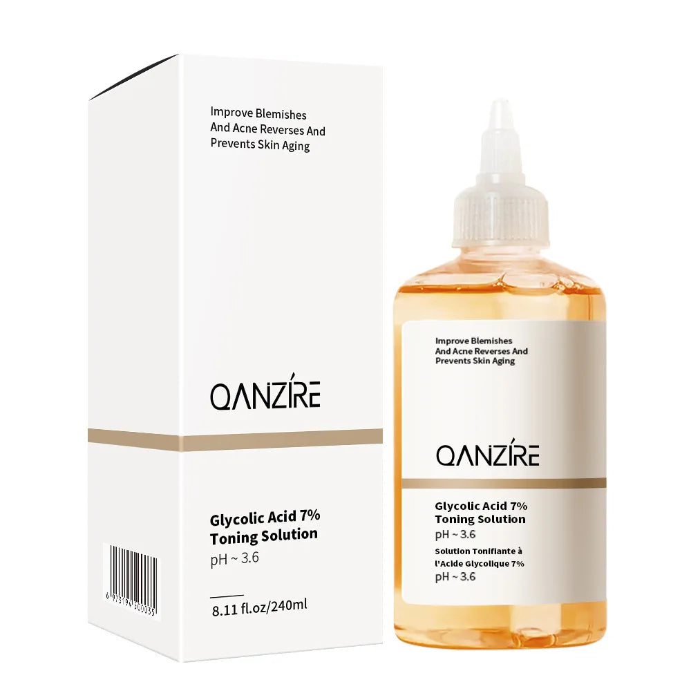 240ML Glycolic Acid 7% Exfoliating Toner Toning Solution Shrink Pores Repair Facial Oil Mild Exfoliating For Blemishes And Acnes Quake