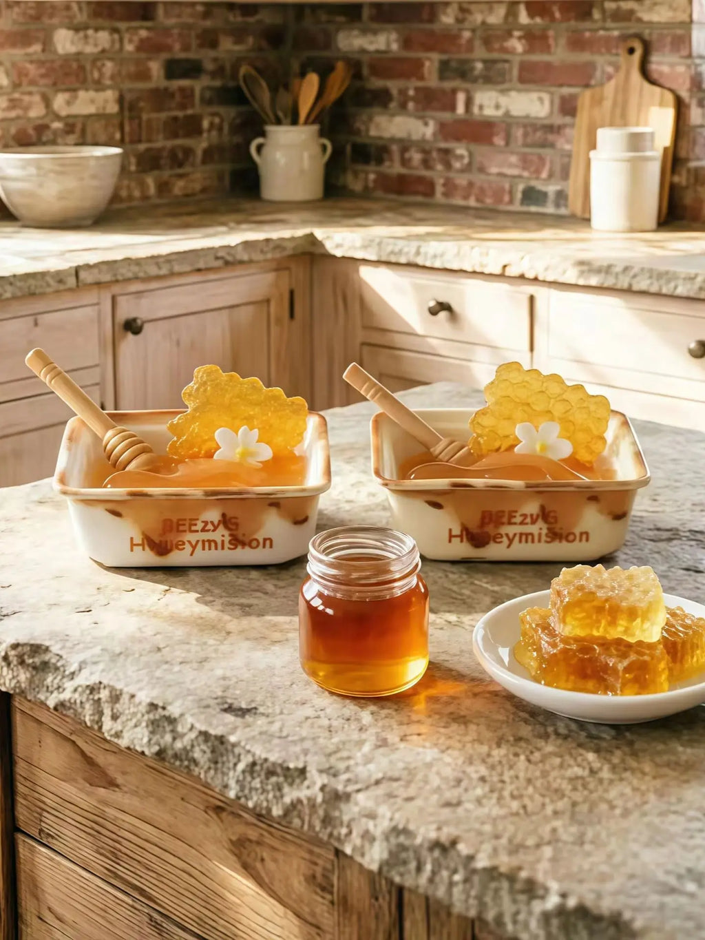 10pcs Sweet 1/6 Miniature Food Osmanthus Honey Box Honey Jar Resin Micro Landscape DIY Fake Food Decor For Dollhouse Accessories Quake