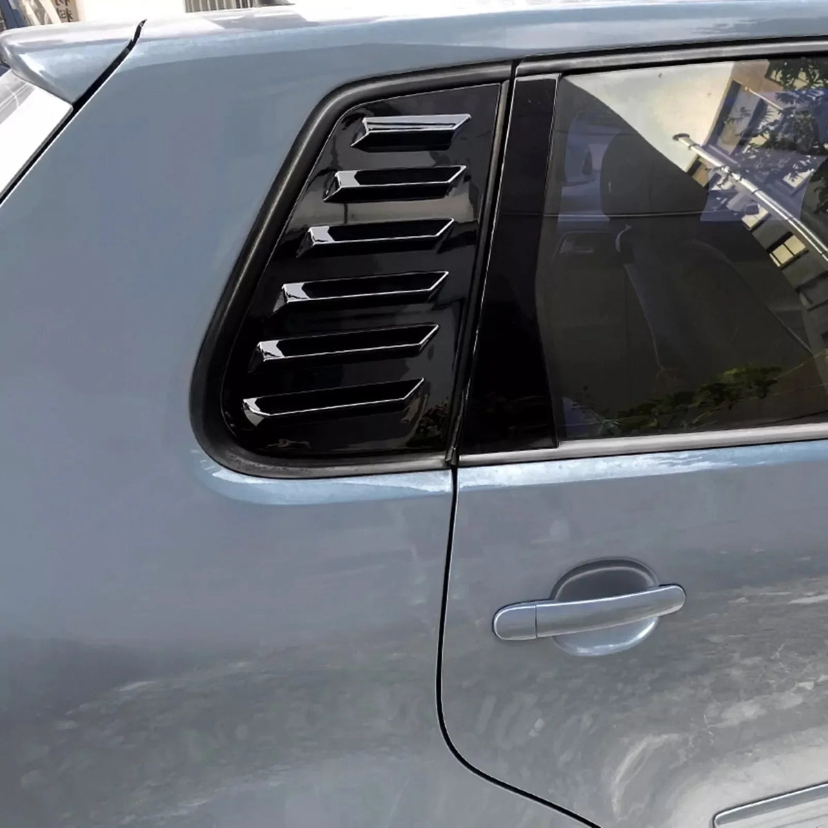 For Volkswagen VW Polo 5-Door Hatchback MK4 9N 2002-2008 Car Rear Louver Window Side Shutter Cover Trim Sticker Vent Scoop ABS Quake