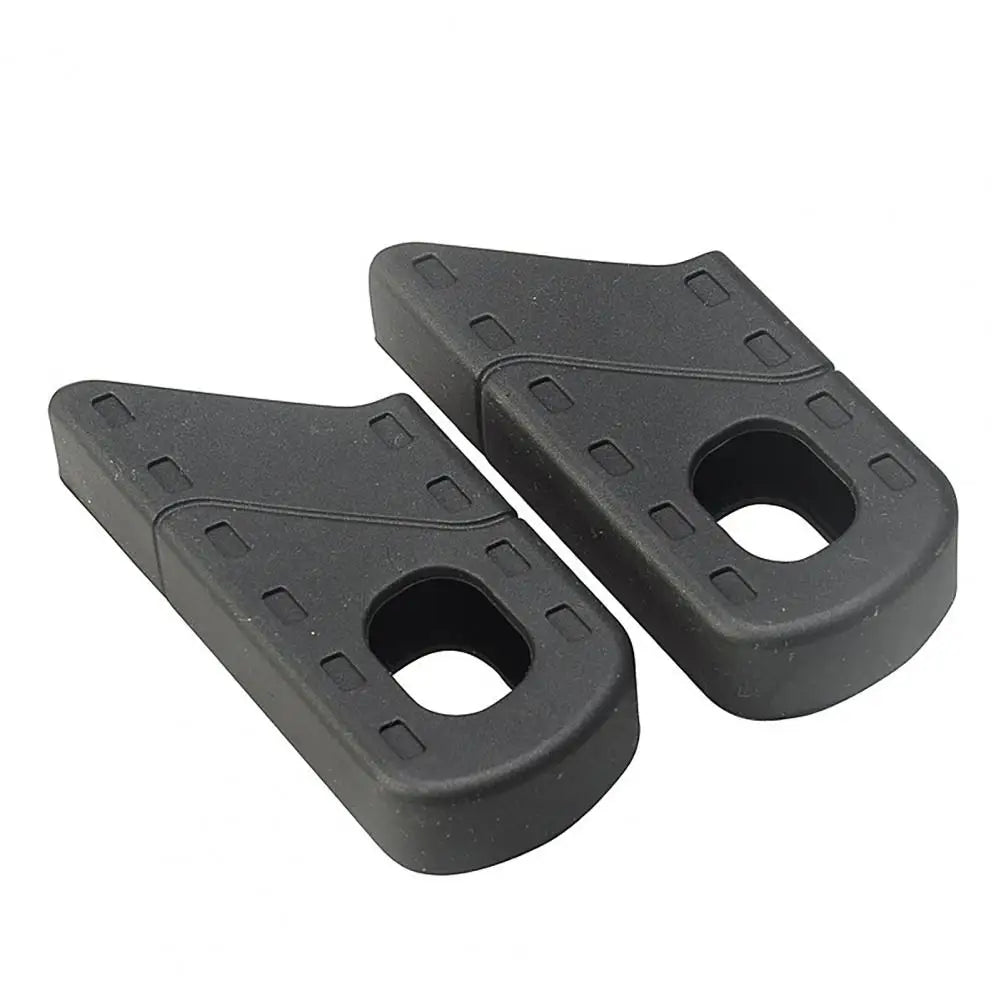 1 Pair Convenient Crank Protector Anti-scratch Portable Crank Protective Case Silicone Elastic Crank Protective Cover Quake Black