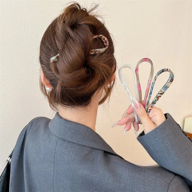 Hair Stick for Women Girls Retro Elegant Chinese Style Hair Styling Accessories Hairpins Barrettes Headdress Headwear Quake