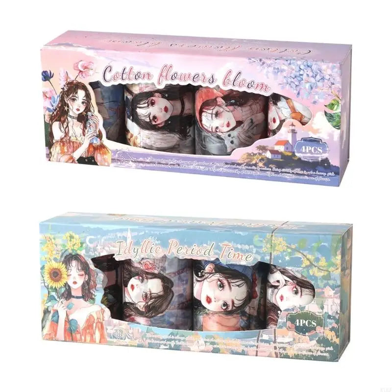 Sustainable PET Scrapbook Adhesive Recordings With Themed Character Illustrations For Creative Memory Maintaining K1KF Quake