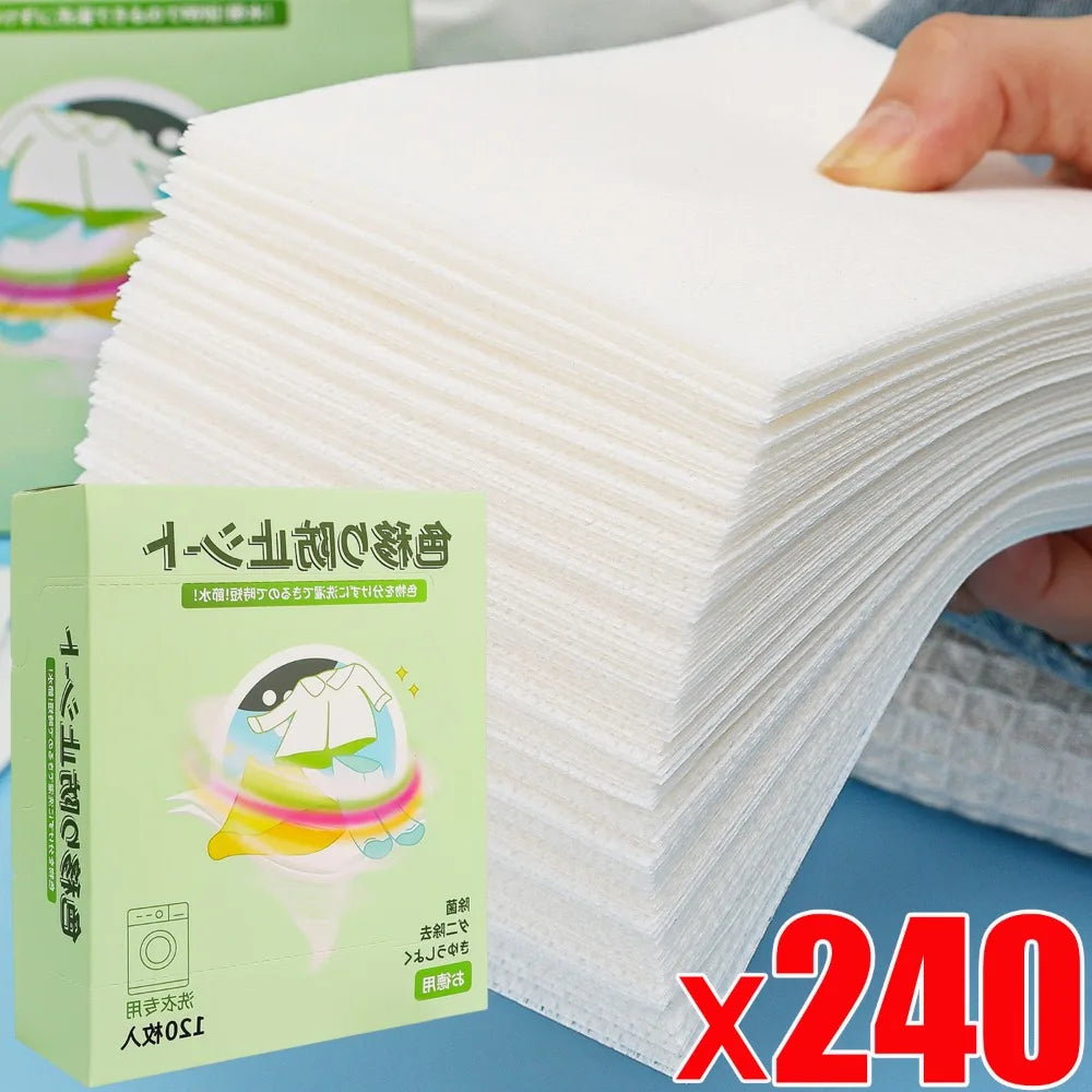 Anti-Dyeing Laundry Tablets Color Absorption Sheet Washing Machine Cleaning Clothing Supplies Anti-Cross Color Laundry Sheets Quake
