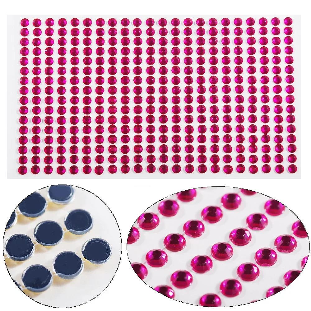 Rhinestone Face Jewels DIY Crystal Stickers – Festival & Party