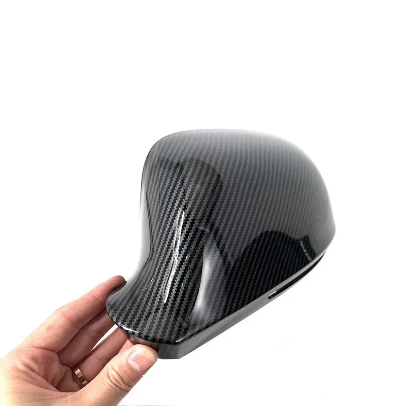 For KIA EV6 2022 2023 Car Rearview Side Mirror Cover Wing Cap Exterior Door Rear View Case Trim Carbon Fiber Look Sticker Auto Quake