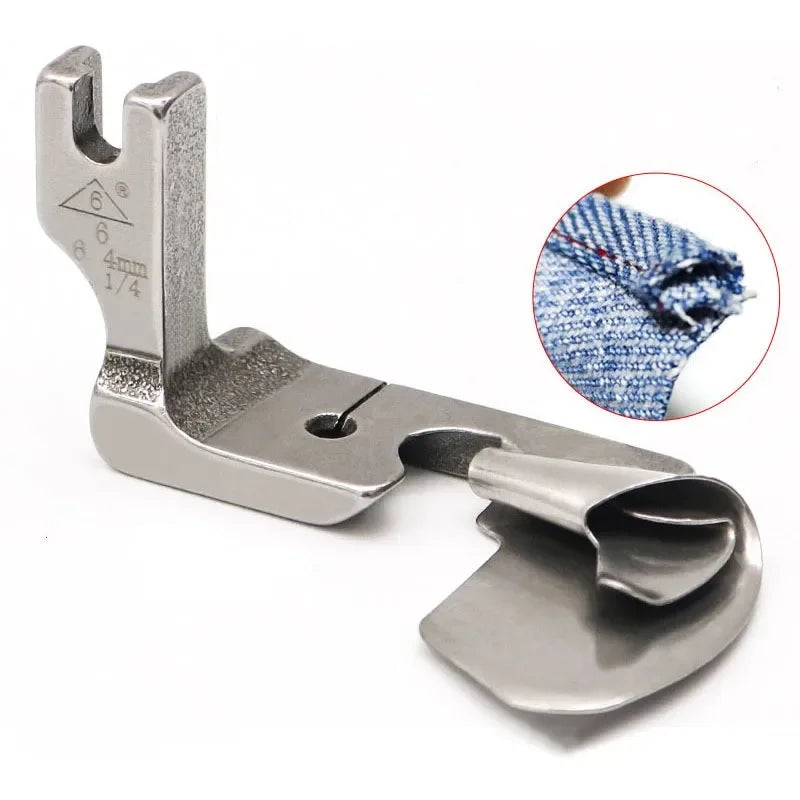 Industrial Sewing Machine Multi-Function Curved Hemming Foot Hem Pull Tube Presser Foot Silk Chiffon Skirt Crimping Presser Foot Quake