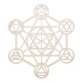 Wooden Wall Sign Flower of Life Shape Laser Cut Wood Wall Art Home Decor Handmade Coasters Craft Making Sacred Geometry Ornament Quake Style 3-30.5cm