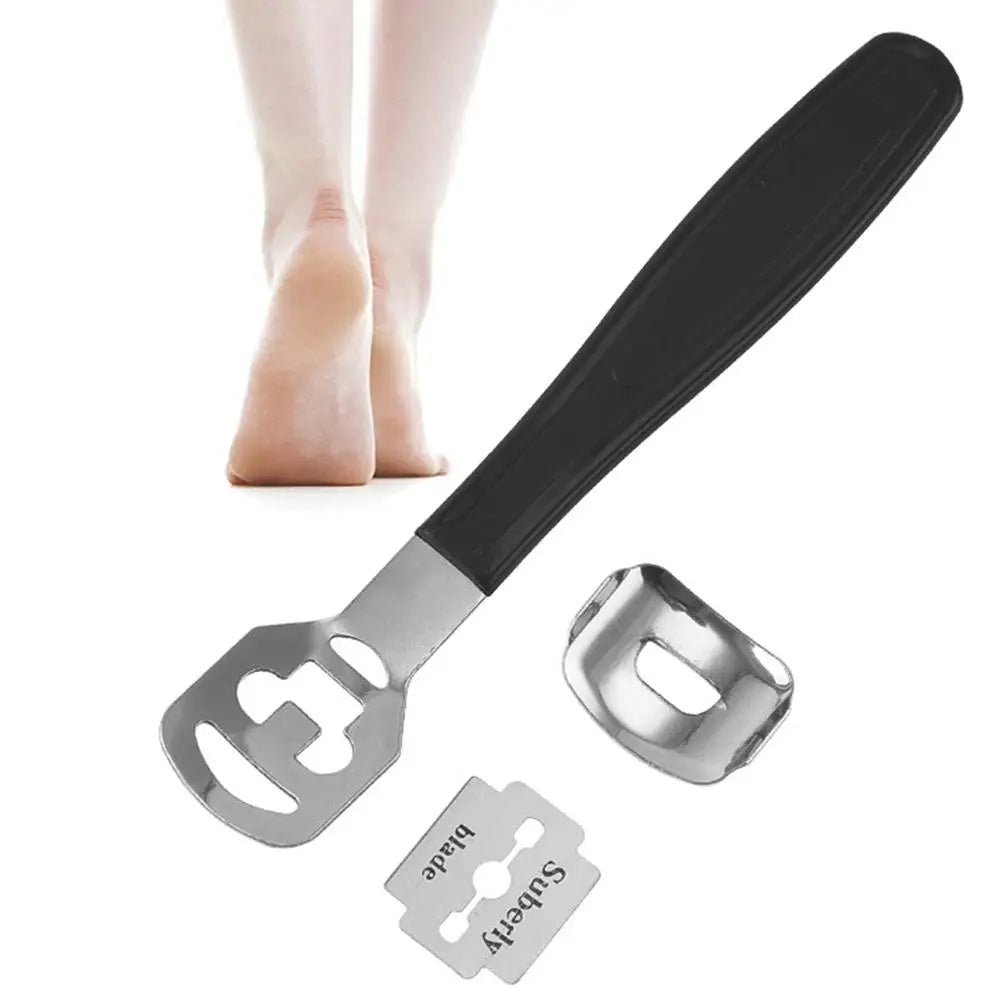 Stainless Steel Callus Shaver Remover with Blade, Pedicure Razor for Feet & Hands Foot Razor Callus Removal Callus Blade Remover Quake