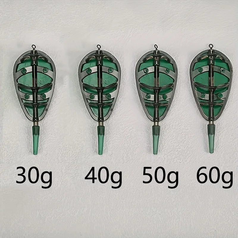 3pcs Heavyweight Fishing Bait Cage Set - ABS Material, Includes Bait Storage Trays, Ideal for Carp Fishing, Fishing Tackle|Sophi Quake