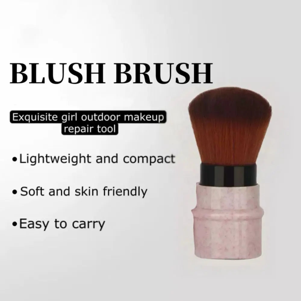 High Quality Retractable Makeup Brush with Cover Portable Powder Blush Brush Multi-Functional Single Blush Brush Outdoor Travel Quake