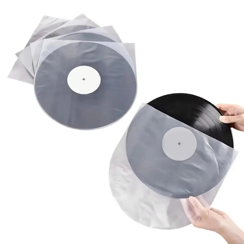 Record Album Cover Outer Sleeves Polyethylene Arched 12in Storage Guards for Dust Control, Shelf Sorting and Daily Access K1KF Quake