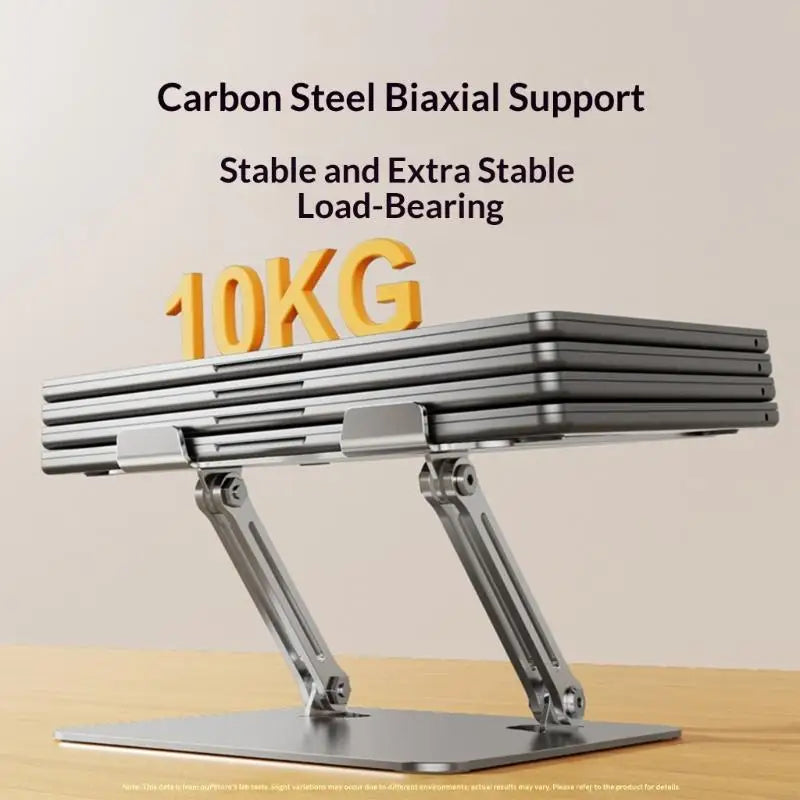 Adjustable Laptop Stand with 360 Degree Rotatable Base Foldable Laptop Holder for Desk Ergonomic Computer Notebook K1KF Quake