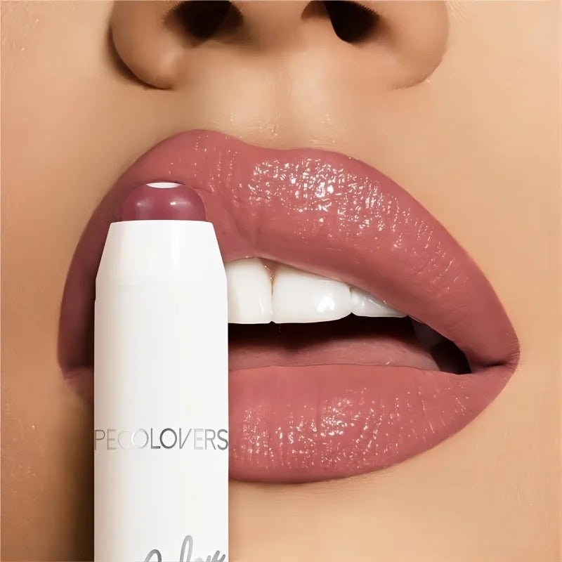 PECOLOVERS Waterproof Lipstick for Women - Long-Lasting, Moisturizing Gloss with Natural Finish, Suitable for All Skin Types Quake 04