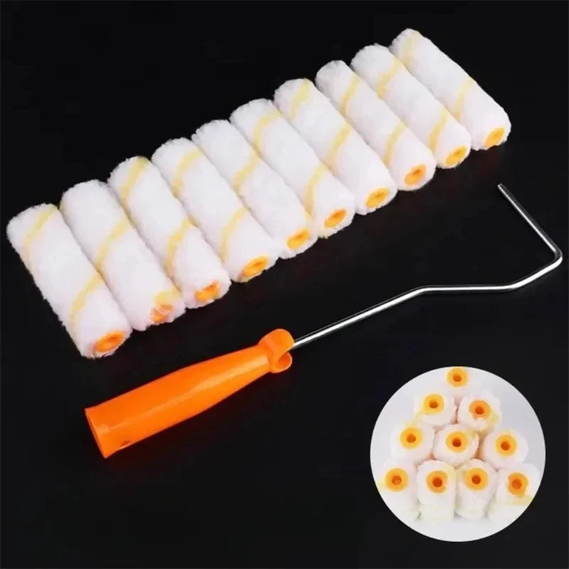 Roller Paint Brush Yellow Stripe Medium Nap Paint Roller Brush Latex Paint Special Roller Home Decoration Tool Quake