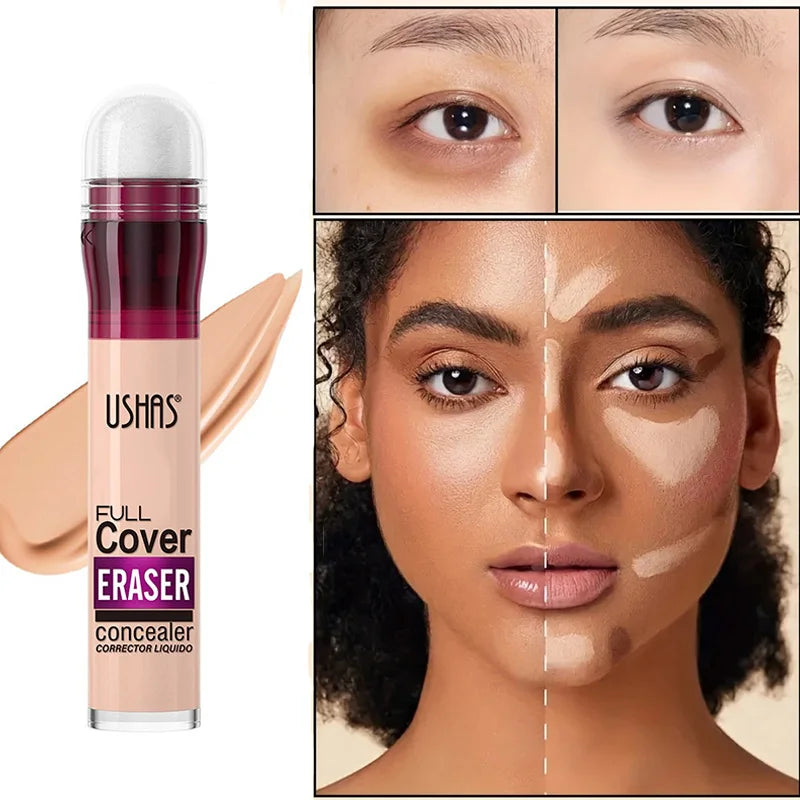 Sponge Head Concealer for Dark Circles, Tears, Freckles, Acne, Dark Circles, Pigmentation and Blemishes, Creating Natural Skin Quake
