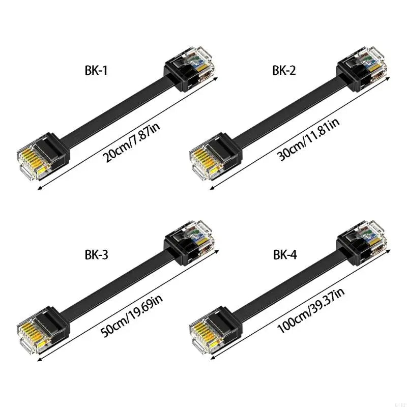Cat6 Flat Ethernet Short UTP Cable Rj45 Boot Cord Networking Connector Cat6 Networking Cable Management for Router K1KF Quake