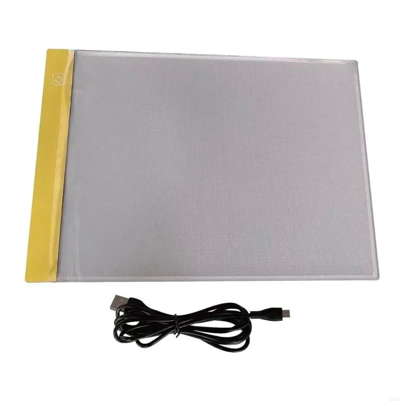 Tracing Light Pad for Drawing and Sketch Transfer, Stepless Dimming Copy Board with Side Touch Control, Panel K1KF Quake Yellow CN