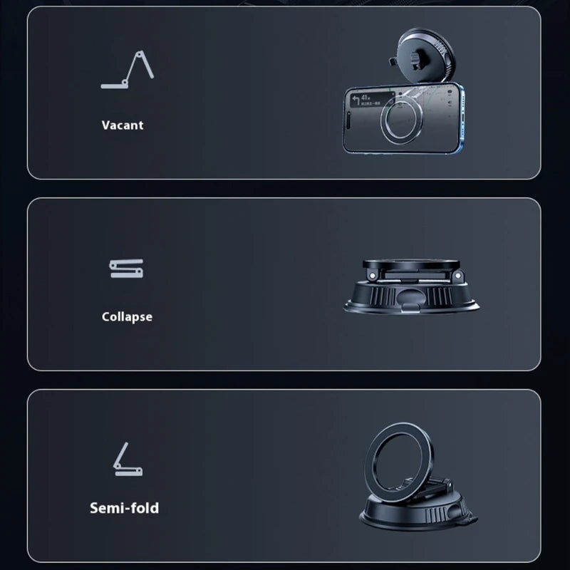 Upgrades Dashboards Phone Mount 180° Double Center Rotation Universal Foldable Car Phone Holder for Smartphones K1KF Quake