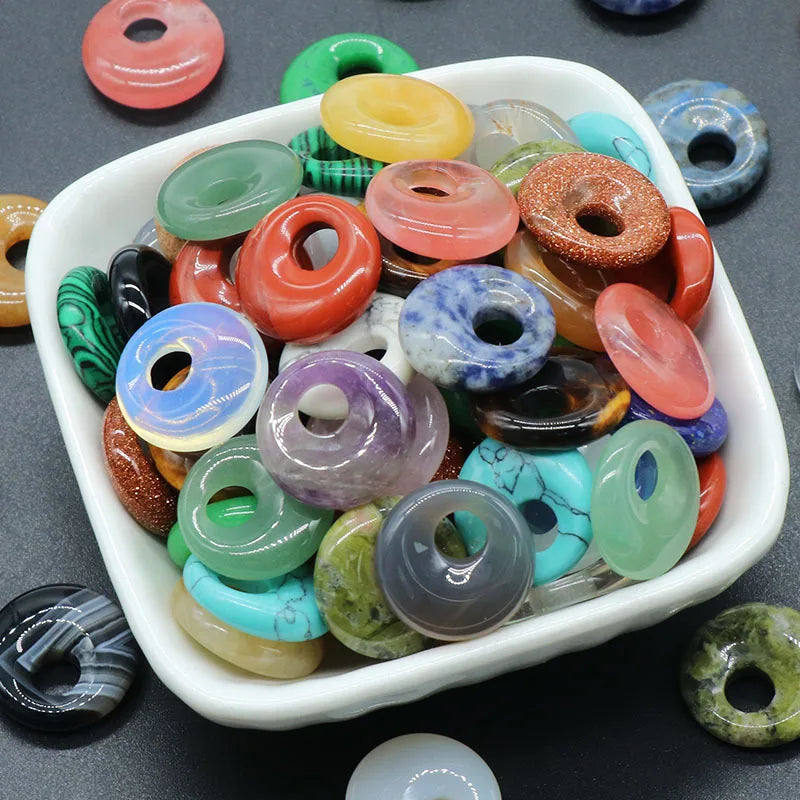 2Pcs Earrings Pendant Natural Stone Edge Hole Pendant For Jewelry Making DIY Necklace Earrings Bracelet Accessory Wholesale Quake