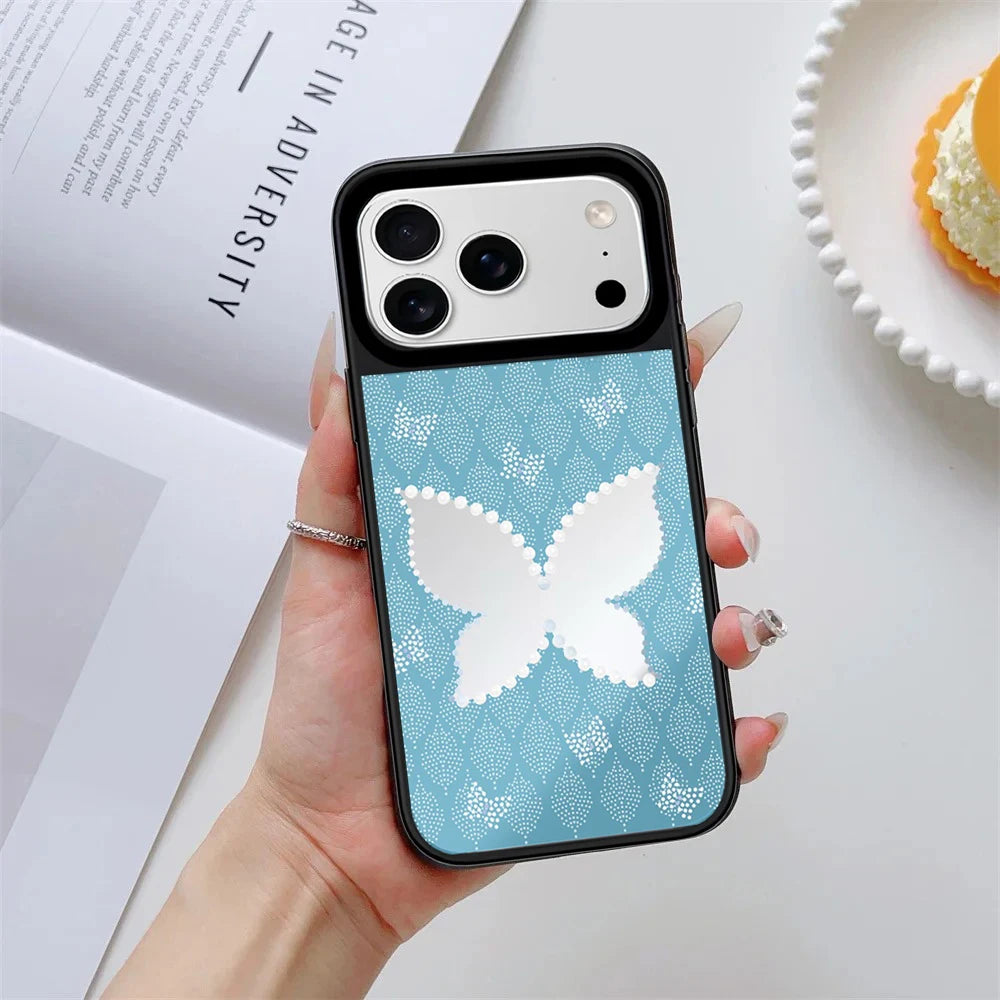 6090729 Mirror Surface Magnetic Phone Case Cover for IPhone 13 14 15 16 17 18 Pro Max Case Quake