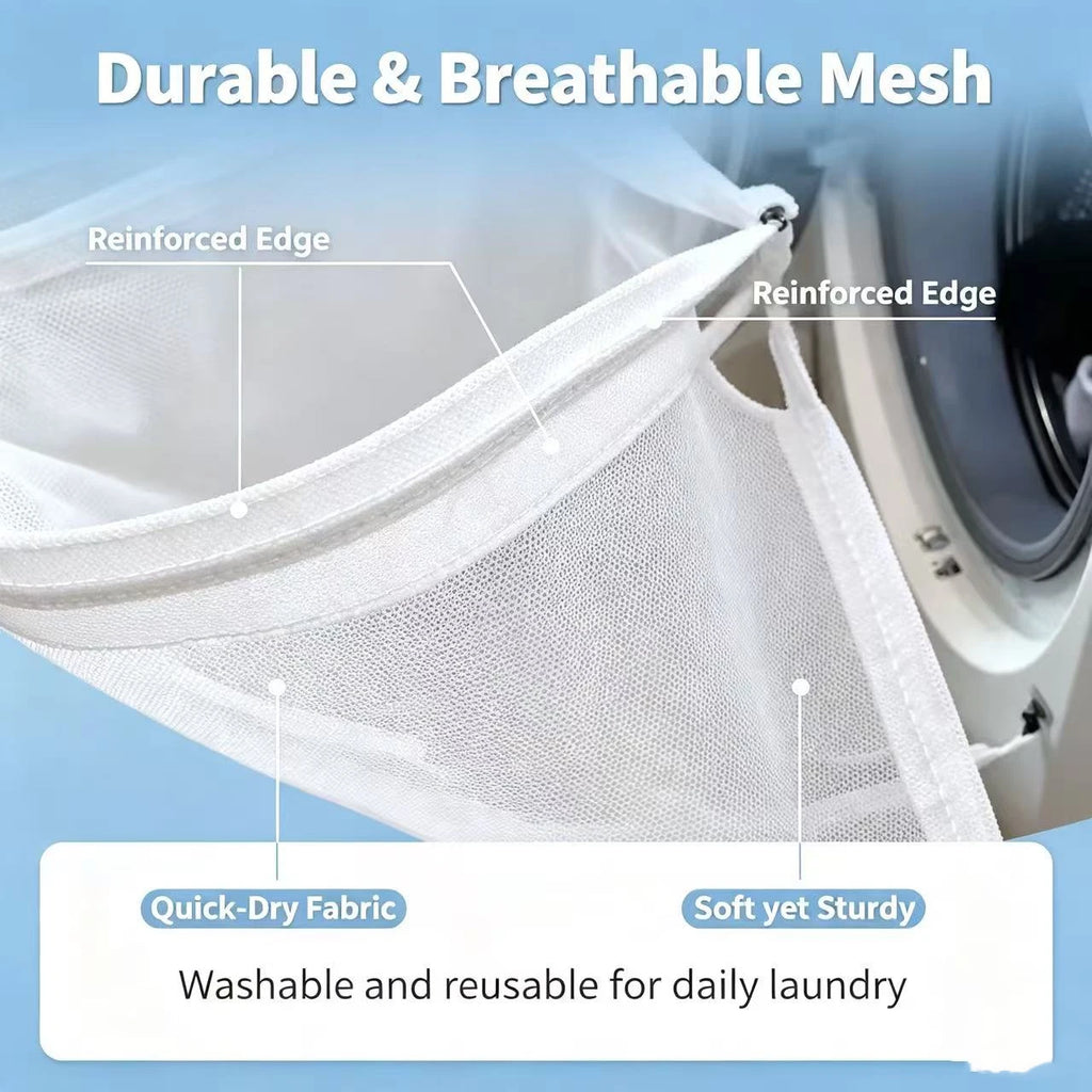 Front Load Washing Machine Collection Net Foldable Anti-fall Laundry Clothes Catcher Bag Quake