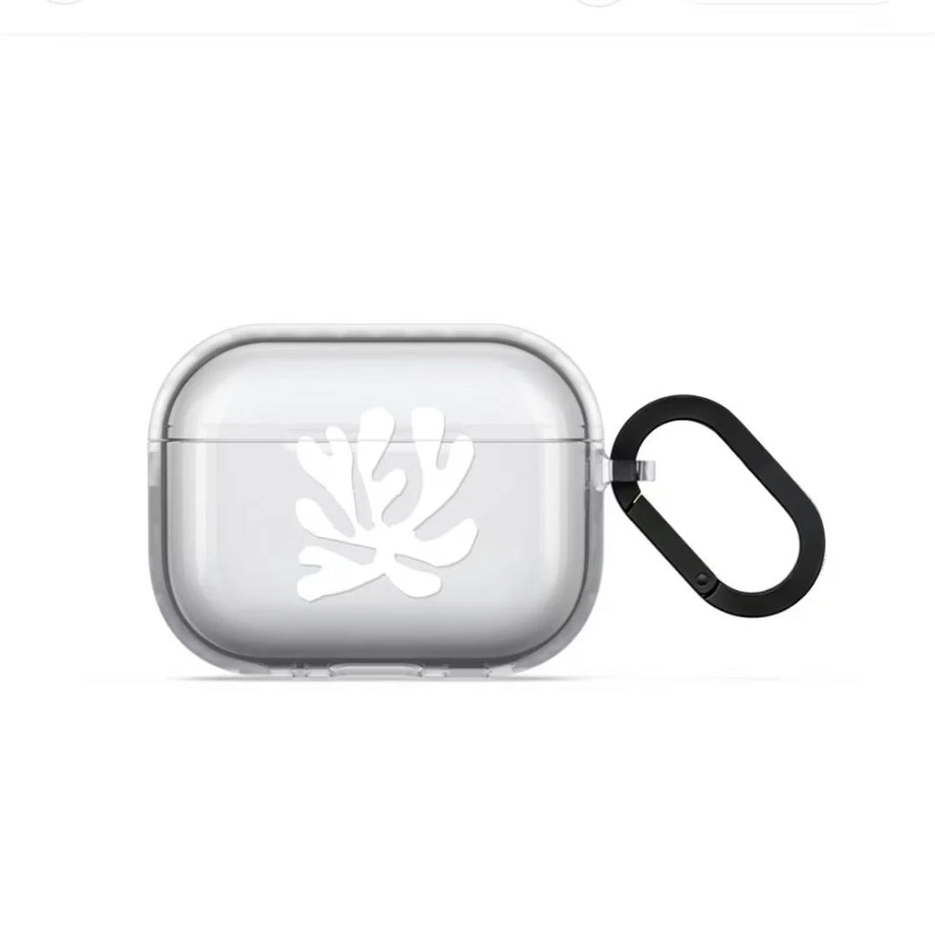 Leaf Art Illustration Skateboard Dog TPU / Matte Case for AirPods 4 Pro3 Pro2 Pro Earbuds Charging Box Cover with Hook Quake transparent for AirPods Pro Pro2