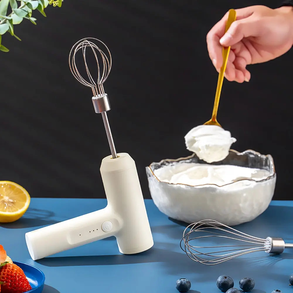 1 PCS Wireless Electric Food Mixer Portable 3 Speeds Egg Beater Baking Dough Cake Cream Mixer Kitchen Tools Quake