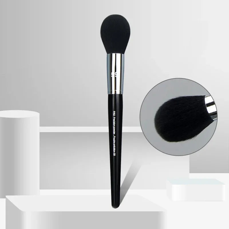 Big Size PRO Precision Powder Brush S59 Flame Shape Blush Compact Powder Makeup Brush Beauty Collection Quake Default Title