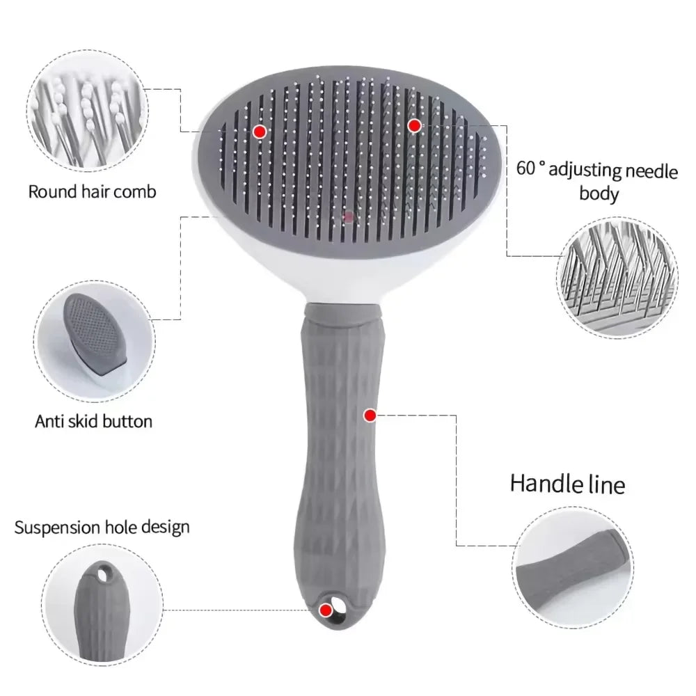 Dehairing Pet Comb Cat Comb Automatic Hair Removal Dog Comb Floating Hair Removal Cleaner Pet Supplies Quake