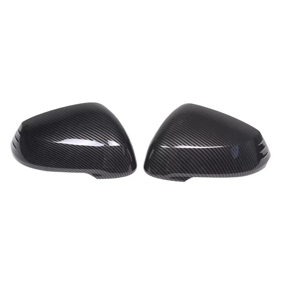 Self-Adhesive Stick On LHD Carbon Fiber Look Rearview Side Door Mirror Cover Trim For BMW X1 iX1 X2 iX2 U11 U10 2023-2026 Quake Carbon