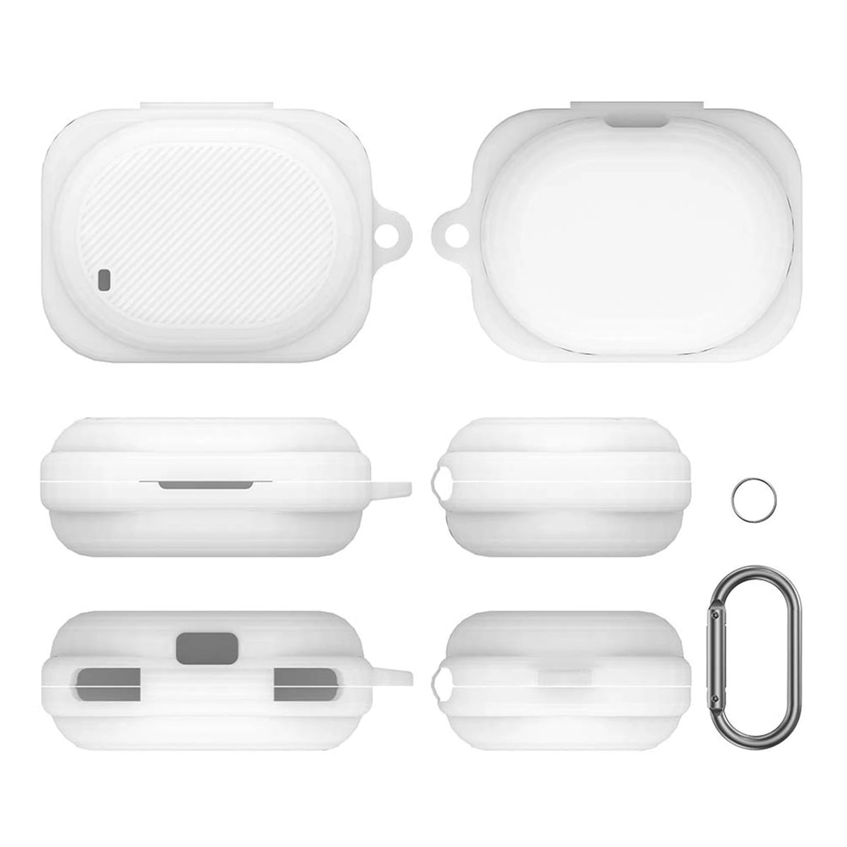 For Nothing Ear 3a Earbuds Case Soft Silicone Protective Shell Shockproof and Dustproof Case Bluetooth Headphone Box Sleeve Quake White