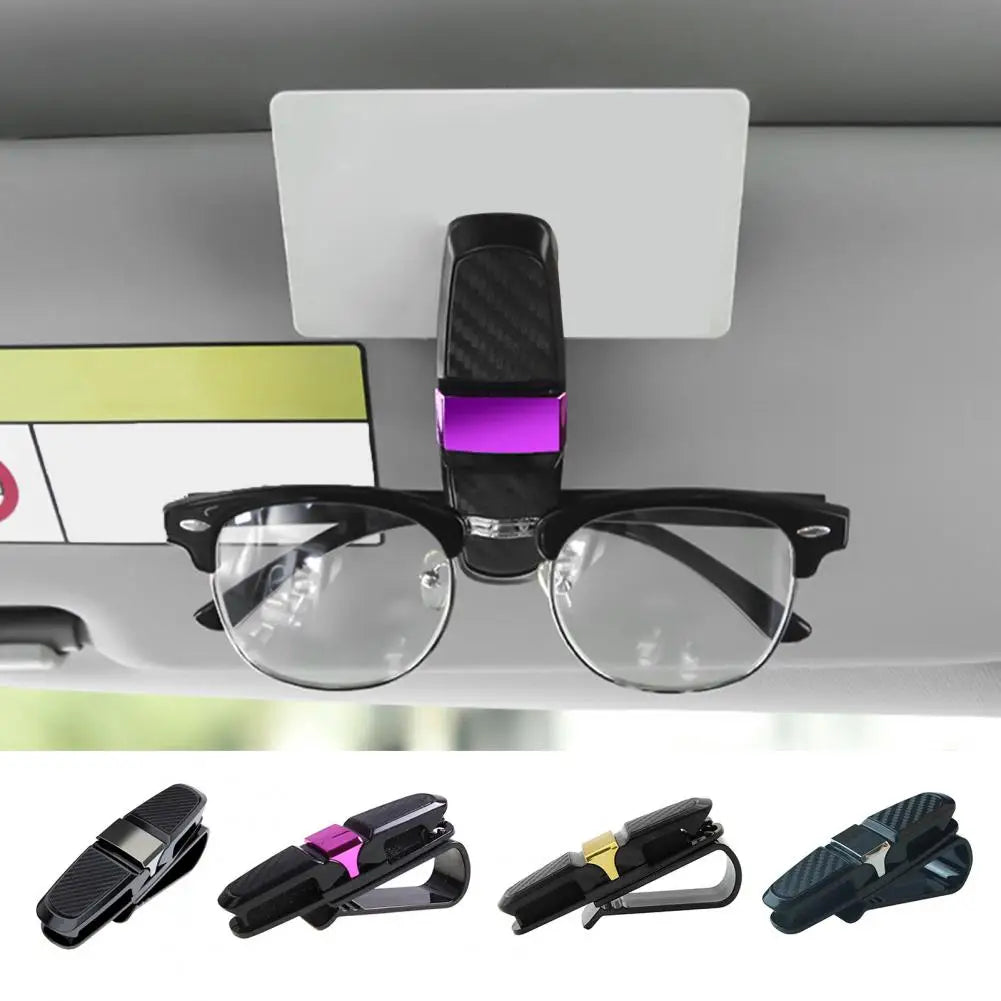 Universal Car Sunglasses Holder Glasses Clip Rotatable Scratch Protection Sunglasses Clip Car Sun Visor Accessories Quake