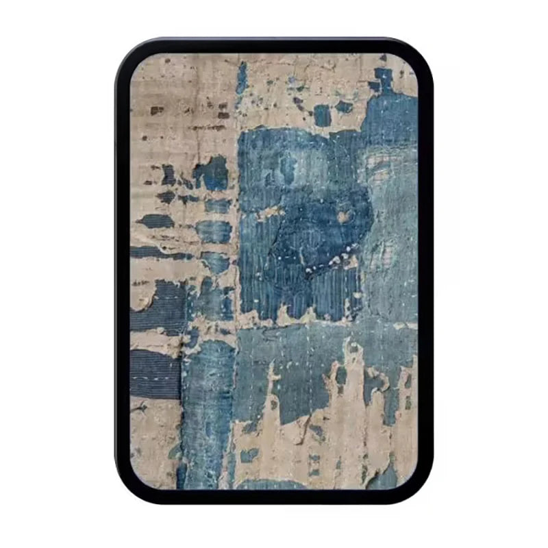 Tokyo Denim Texture Pattern Magnetic Phone Grip Card Holder Stand for IPhone 13 14 15 16 17 18 Pro Max Case Quake card holder stand