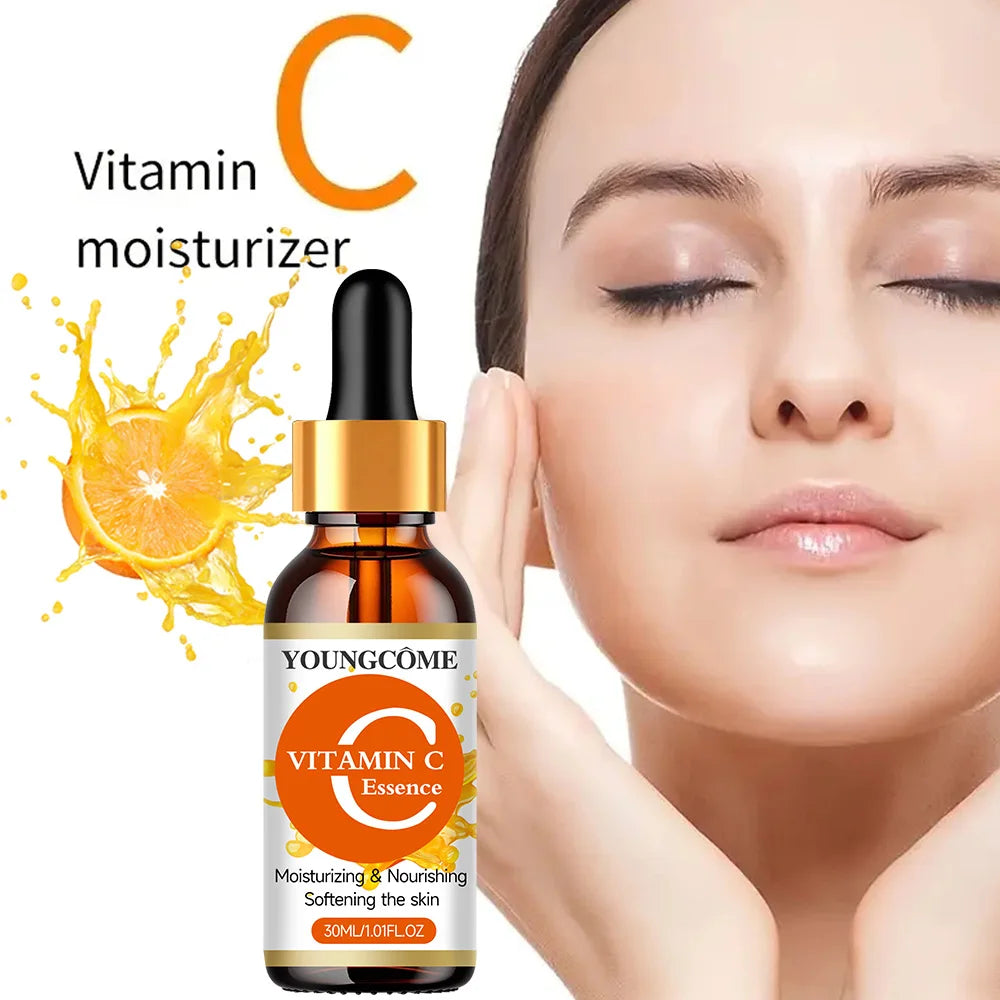 Vitamin C Anti Aging Wrinkle Facial Essence Spot Removal Spots Moisturizing Nourish Smooth Essence Even Skin Tone Quake