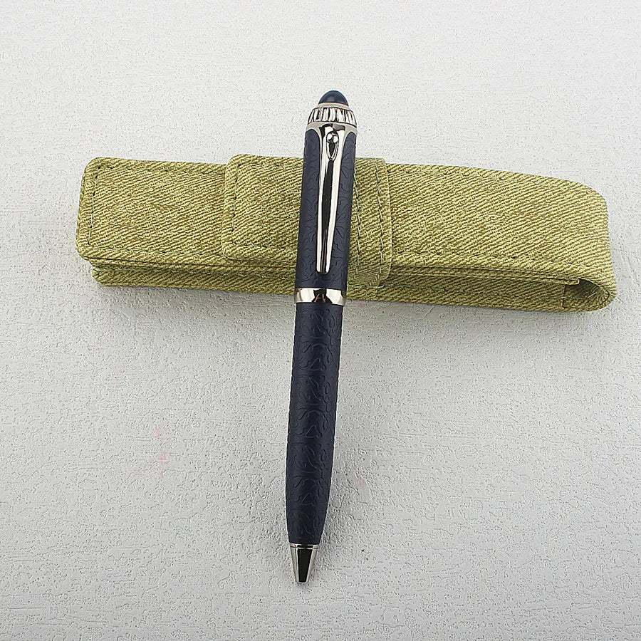 Wholesale Luxury Engraved Metal Ballpoint Pen Business Signature Roller Ball Pen Sleeve For Corporate Gift Quake