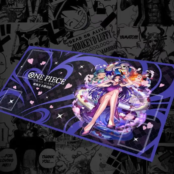 Hot One Piece Tcg Play Mat 600x350mm DIY Non-Slip Rubber Mat Anime Card Game Battlefield Desk Pad Kids Toy Gift Collection Quake 7 600x350x2mm
