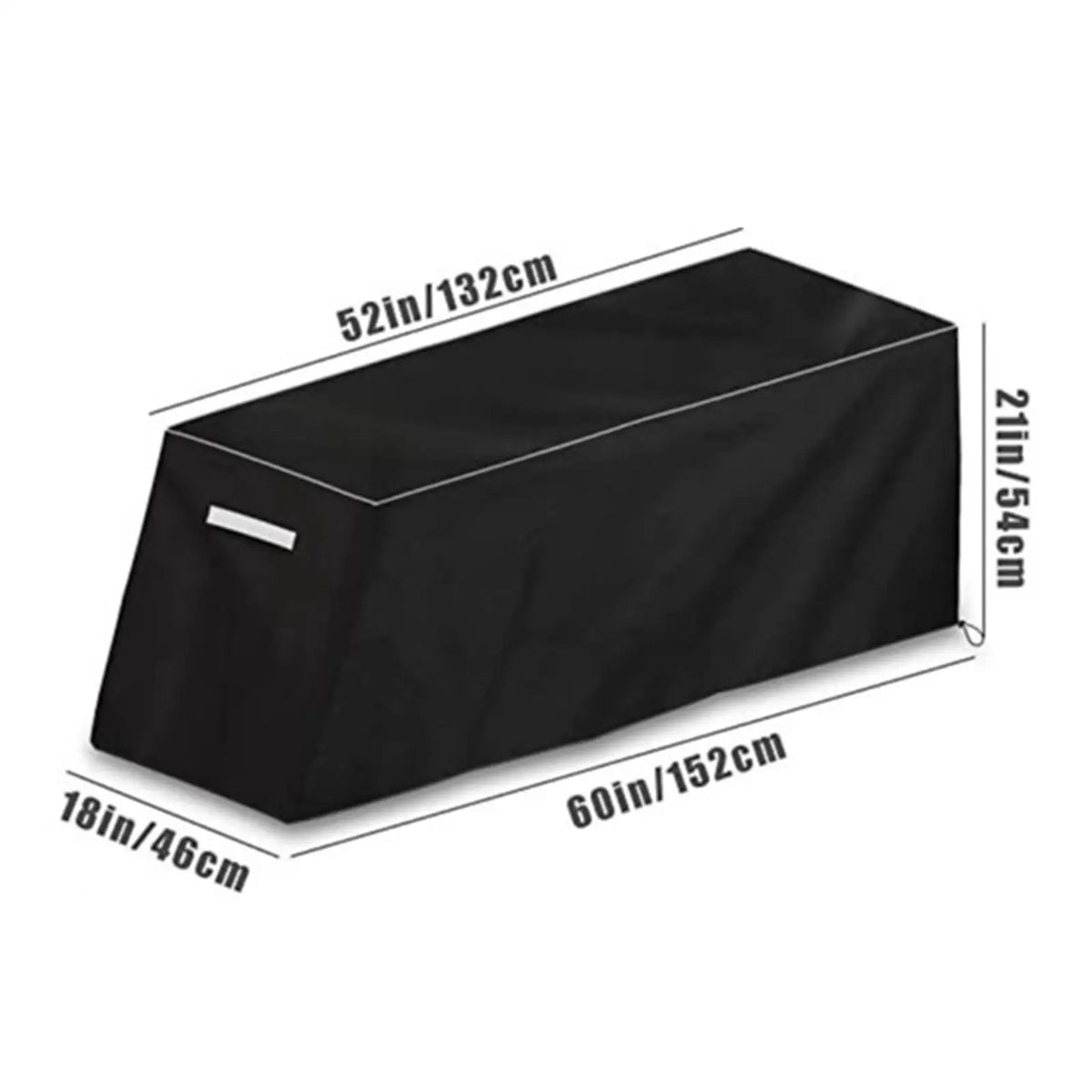 Outdoor Furniture Cover with Drawstring, Dustproof Bench Cover, Sun Protector Outside Furniture with Drawstring Quake