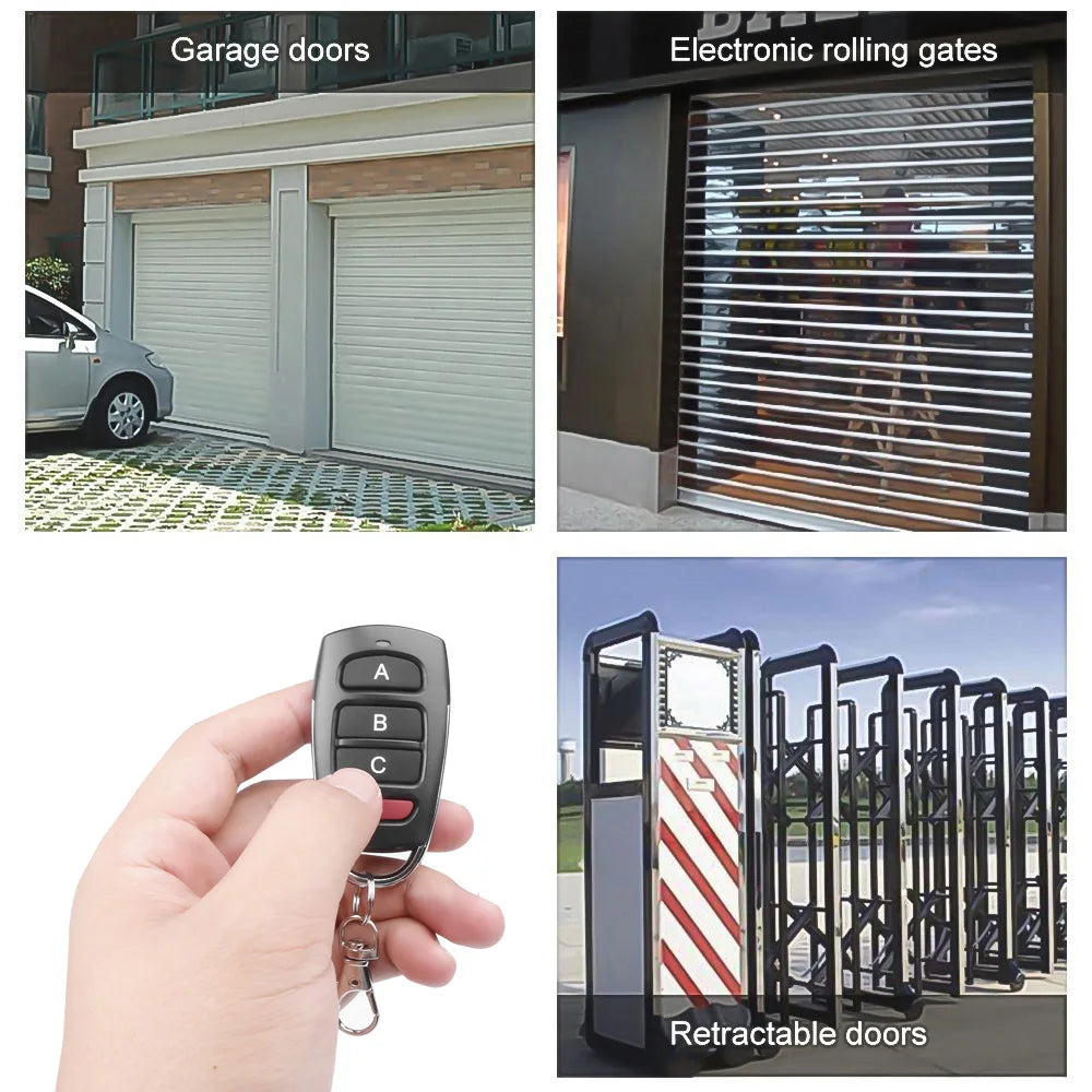 Wireless RF 433mhz Remote Control Copy Code Garage Door Gate Duplicator 433 Mhz Key Remote Opener Quake