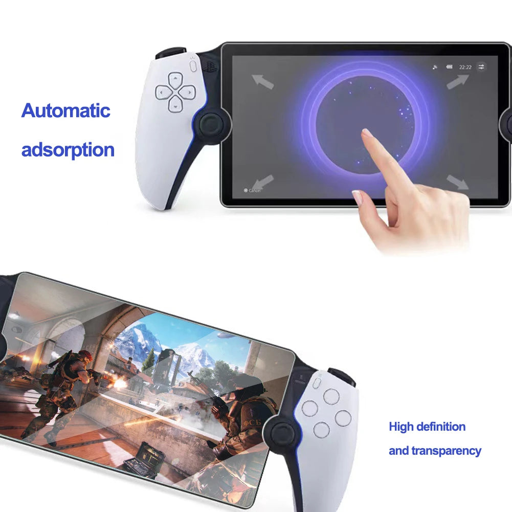 Ultra Thin Tempered Glass Screen Protector for Sony PlayStation Portal Handheld Streaming Device Anti-Fall HD Clear Cover Quake
