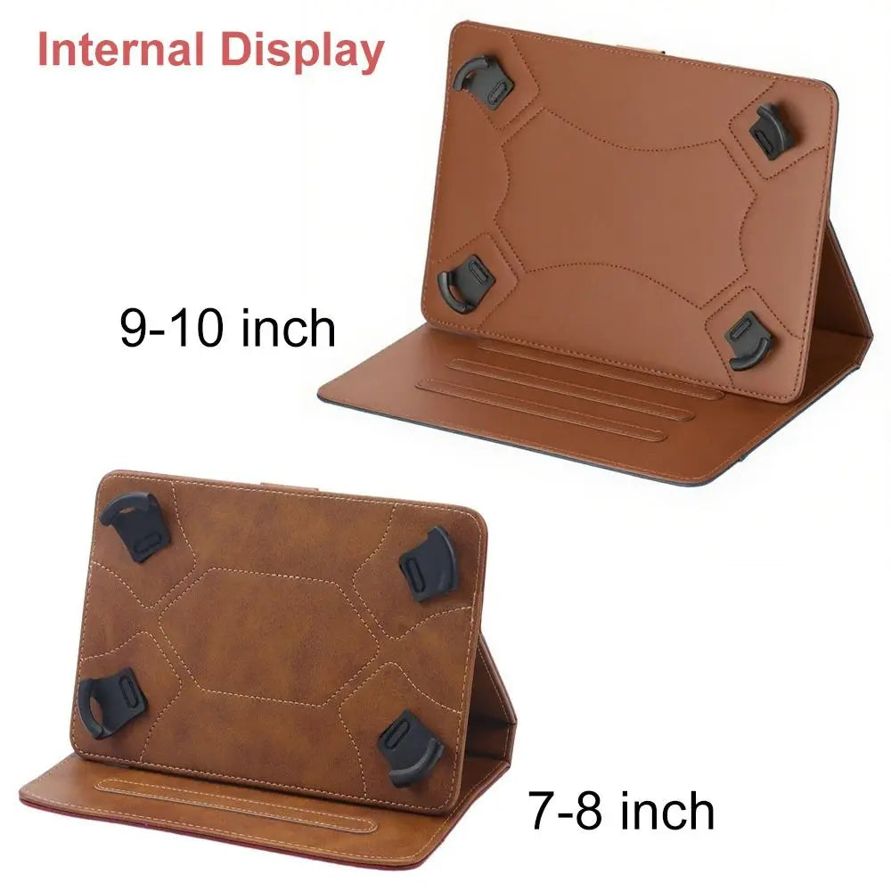 7/8/9/10 inch Universal Tablet Case Shockproof Multi-Angle Viewing Tablet Stand Cover PU Leather for Samsung/Huawei/Xiaomi Quake
