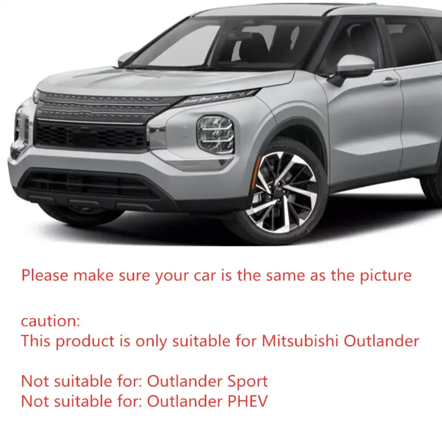For Mitsubishi Outlander 2022-2024 ABS Carbon Fiber Style Inner Sticker Car Interior Steering Wheel Cover Trim Frame Decotation Quake