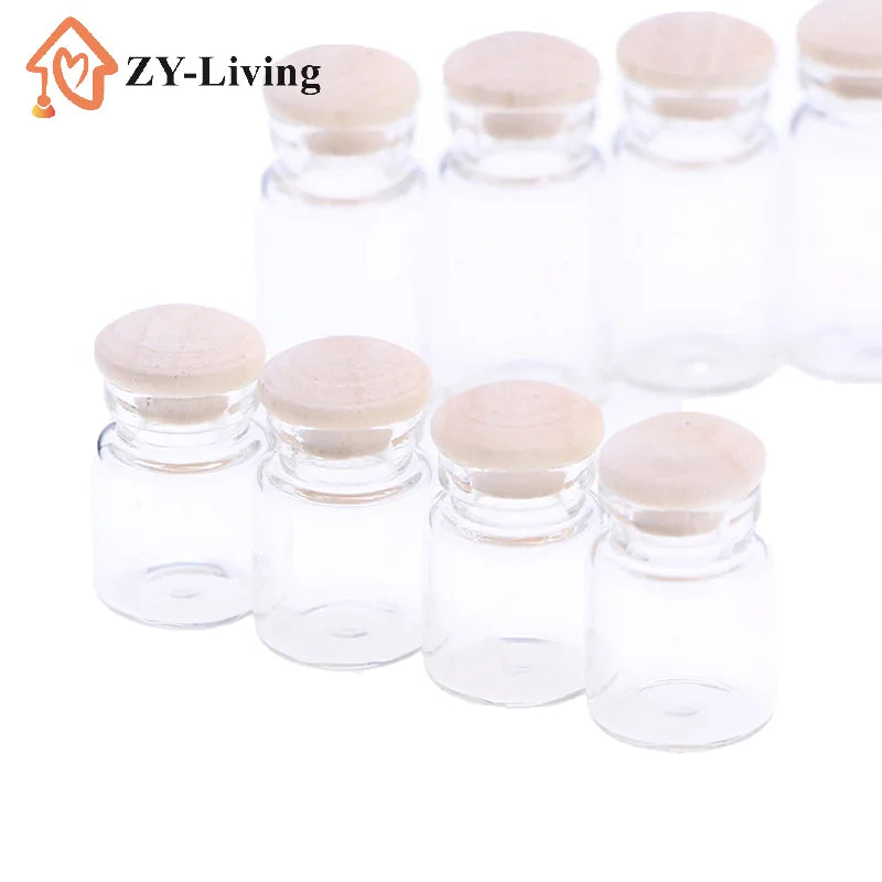 4Pcs/set Doll House Mini Candy Jar Kitchen Food Play Scene Transparent Storage Jar Quake