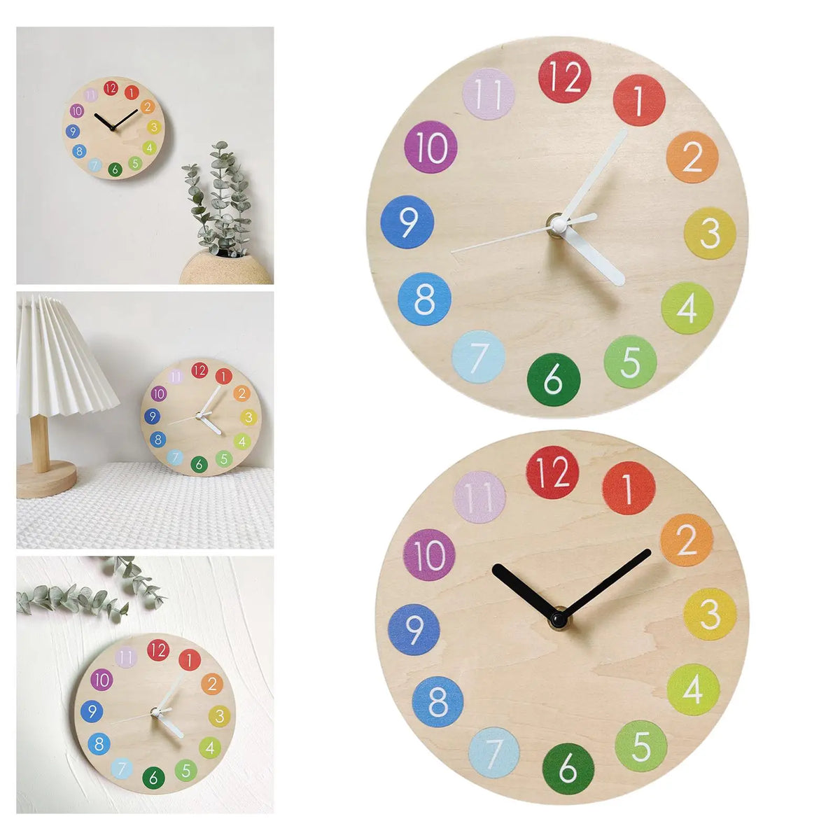 Stylish 11 Inch Wall Clock for Bedroom Decor - Battery Operated Quake