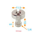 1/4inch D-Ring Tripod Screw Mounting Screw Adapter for Camera Camcorder Tripod Monopod QR Quick Release Plate Adapter Screw Quake S14